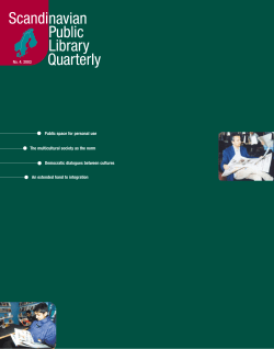 Public space for personal use The multicultural society as the norm