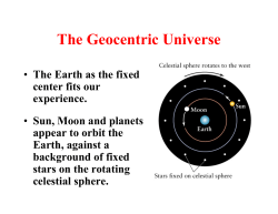 The Geocentric Universe