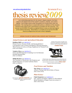 thesis review - Fresno State
