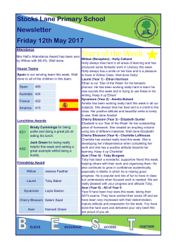 Friday 12th May 2017 - Stocks Lane Primary School