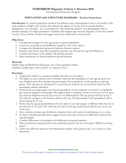 Population Age Structure Diagrams