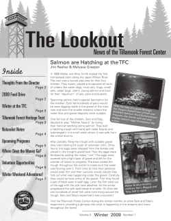 The Lookout, Winter 2009 - Tillamook Forest Center