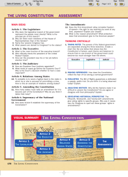 the living constitution assessment