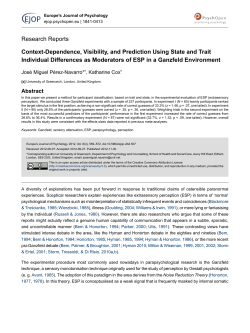 Context-Dependence, Visibility, and Prediction Using State and Trait