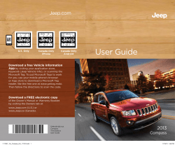 2013 Jeep Compass User`s Guide