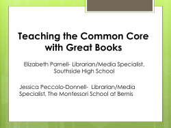 Teaching the Common Core with Great Books