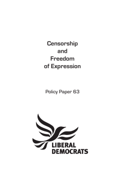 Censorship and Freedom of Expression