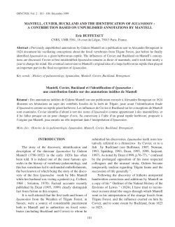 Eric Buffetaut, Mantell, Cuvier, Buckland and the