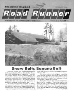 The British Columbia Road Runner, January 1965, Volume 2