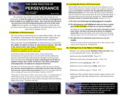 I. Definition of Perseverance II. Learning the Power of Perseverance III.