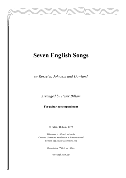 Seven English Songs