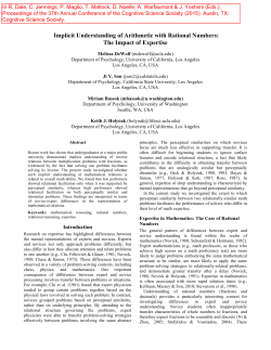 Implicit Understanding of Arithmetic with Rational Numbers