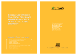 the peel river watershed: ecological crossroads and beringian