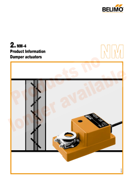 2.NM-4 Product Information Damper actuators