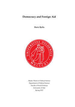 Democracy and Foreign Aid