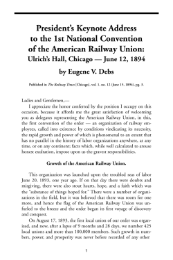 President`s Keynote Address to the 1st National