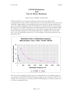 CTCSS Modulation And The LC Phase Modulator