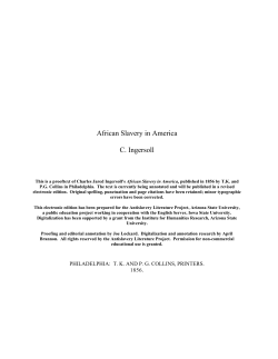 African Slavery in America - Antislavery Literature Project