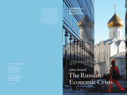 The Russian Economic Crisis - Council on Foreign Relations