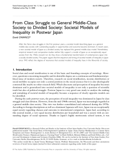 From Class Struggle to General Middle