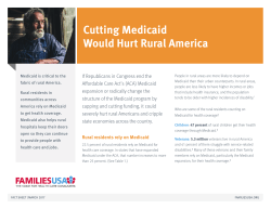 Cutting Medicaid Would Hurt Rural America