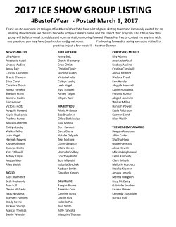 2017 ice show group listing