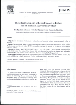 The effect bathing in a thermal lagoon in Iceland has