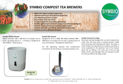 Benefits SYMBIO COMPOST TEA BREWERS