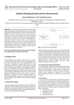 Antilock Braking System and Its Advancement