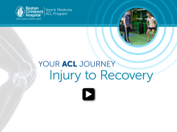 Injury to Recovery - Boston Children`s Hospital