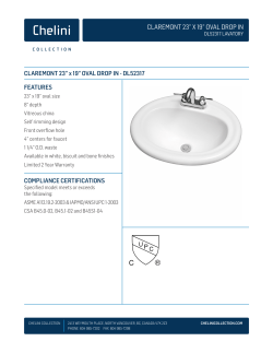 claremont 23&rdquo; x 19&rdquo; oval drop in