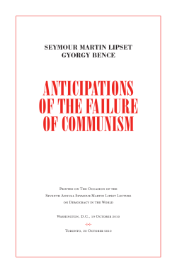 Anticipations of the Failure of Communism