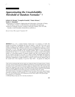 Approximating the unsatisfiability threshold of random formulas
