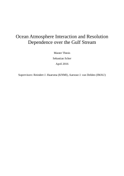 Ocean Atmosphere Interaction and Resolution Dependence over