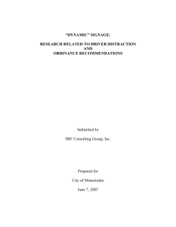 Research Related To Driver Distraction