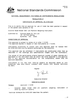 Colonial Scale Model CSC-ZX Platform Weighing Instrument