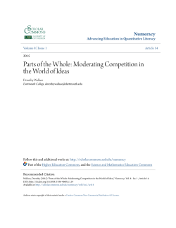 Parts of the Whole: Moderating Competition in