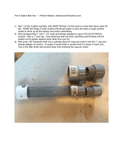 Pat Waters` 5 gal Bee Vac