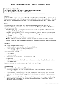 Local walk in the Tywi valley (8km)