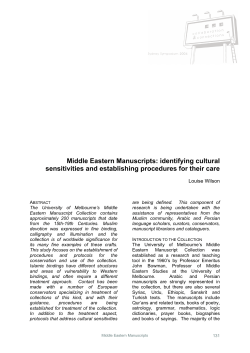 Middle Eastern Manuscripts