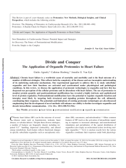 Divide and Conquer The Application of Organelle Proteomics to
