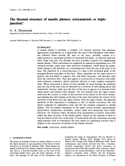 The thermal structure of mantle plumes: axisymmetric or triple
