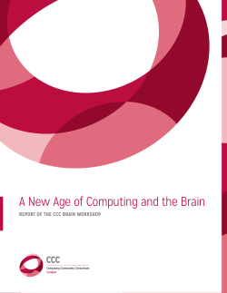A New Age of Computing and the Brain: Report of the CCC Brain