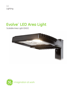 GE LED Evolve Scalable Area Light EASC&mdash; Data Sheet | OLP3090