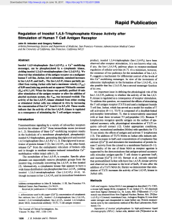 Rapid Publication - Journal of Clinical Investigation