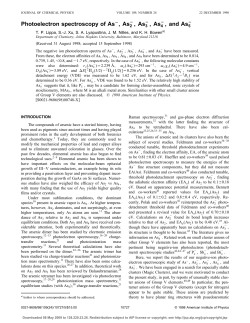 Photoelectron Spectroscopy of As-, As2-, As3-, As4