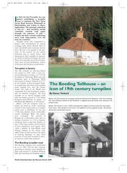 The Beeding Tollhouse &ndash; an icon of 19th century turnpikes