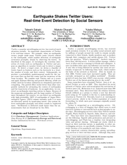 Earthquake Shakes Twitter Users: Real-time