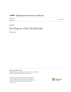 Five Steps to a New World Order - Trin