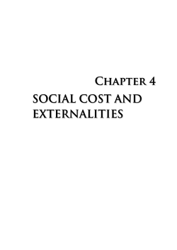 Chapter 4 Social Cost and Externalities